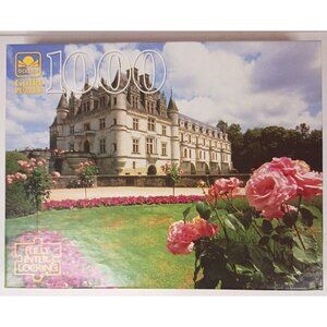Golden Guild Chateau Chenonceaux Puzzle 1000 Piece 27 1/2 x 21 1/2" Castle